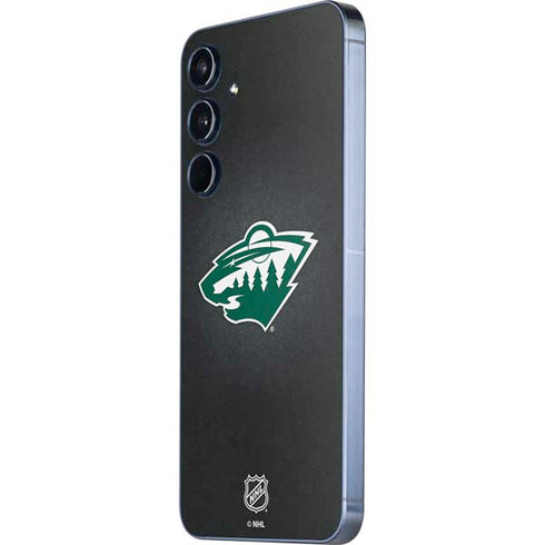 NHL Minnesota Wild Black Background Galaxy A35 5G Skin