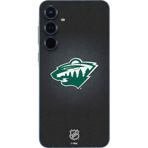NHL Minnesota Wild Black Background Galaxy A36 5G Skin