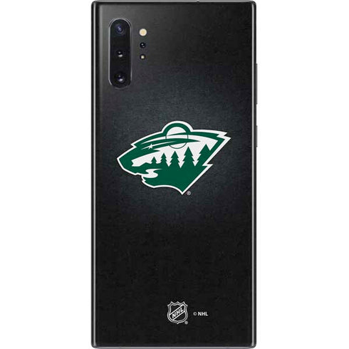 NHL Minnesota Wild Black Background Galaxy Note 10 Plus Skin