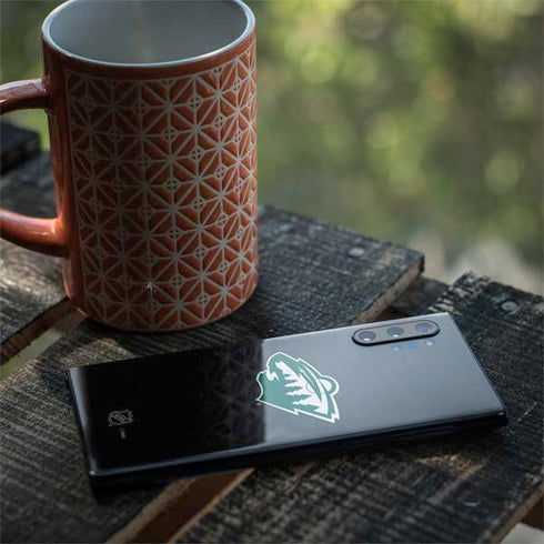 NHL Minnesota Wild Black Background Galaxy Note 10 Plus Skin