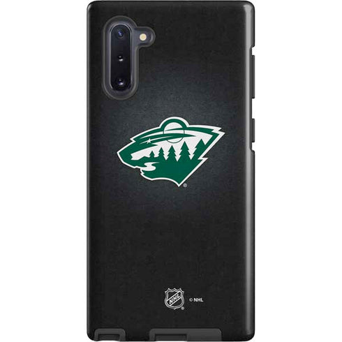 NHL Minnesota Wild Black Background Galaxy Cases