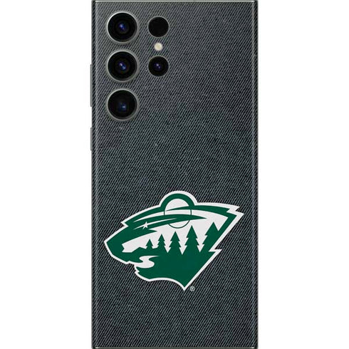 NHL Minnesota Wild Black Background Galaxy Skins