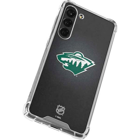 NHL Minnesota Wild Black Background Galaxy S24 FE Clear Case