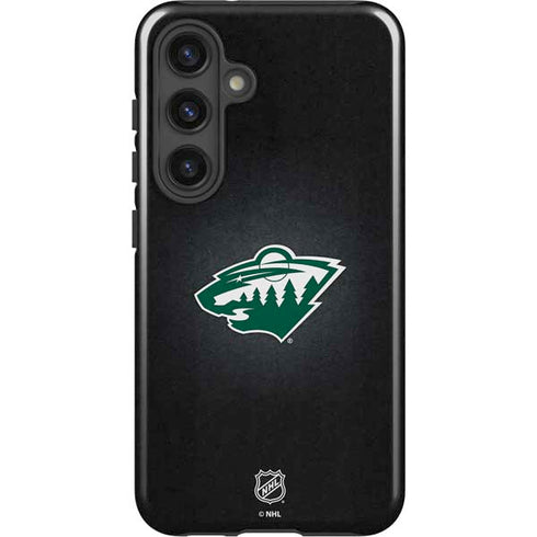 NHL Minnesota Wild Black Background Galaxy S25 Plus Impact Case
