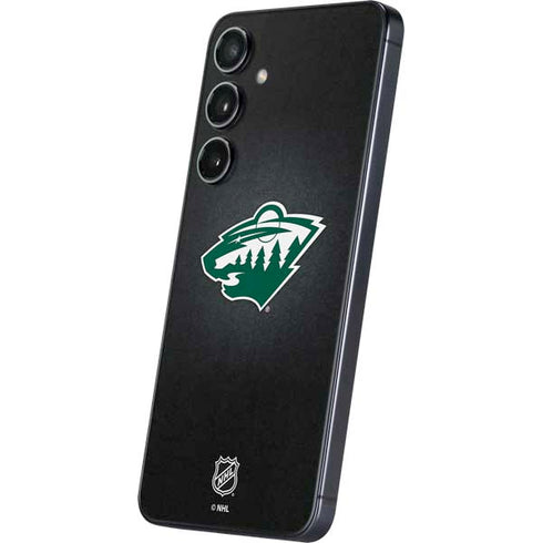 NHL Minnesota Wild Black Background Galaxy S25 Plus Skin