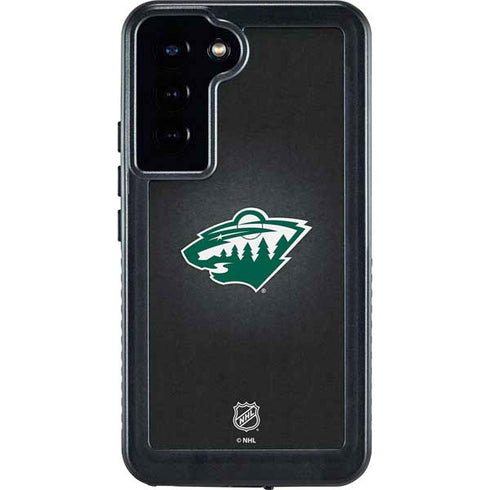 NHL Minnesota Wild Black Background Galaxy S24 Plus Waterproof Case
