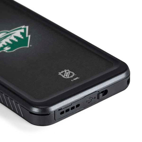 NHL Minnesota Wild Black Background Galaxy S24 Plus Waterproof Case