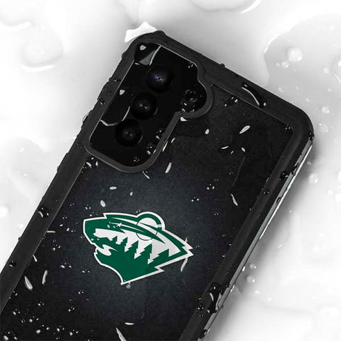 NHL Minnesota Wild Black Background Galaxy S24 Plus Waterproof Case
