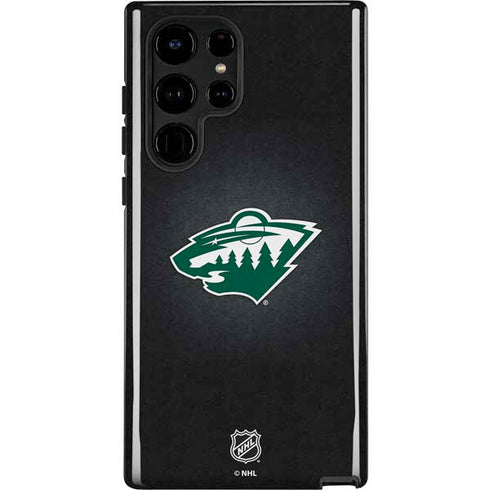 NHL Minnesota Wild Black Background Galaxy S25 Ultra Impact Case