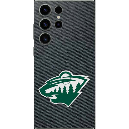 NHL Minnesota Wild Black Background Galaxy S24 Ultra Skin