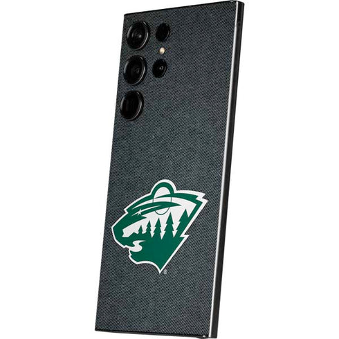 NHL Minnesota Wild Black Background Galaxy S24 Ultra Skin