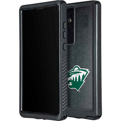 NHL Minnesota Wild Black Background Galaxy S24 Ultra Waterproof Case
