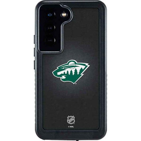 NHL Minnesota Wild Black Background Galaxy S24 Waterproof Case