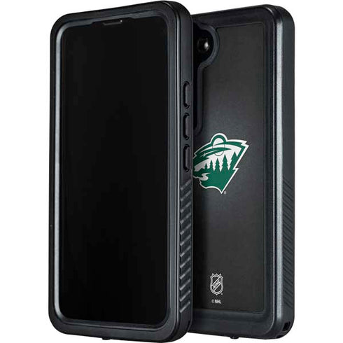 NHL Minnesota Wild Black Background Galaxy S24 Waterproof Case