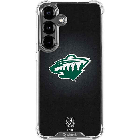 NHL Minnesota Wild Black Background Galaxy S26 Clear Case
