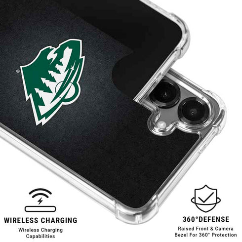 NHL Minnesota Wild Black Background Galaxy S26 Clear Case