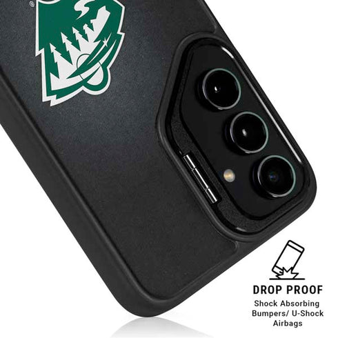 NHL Minnesota Wild Black Background Galaxy S26 Plus Kickstand Case