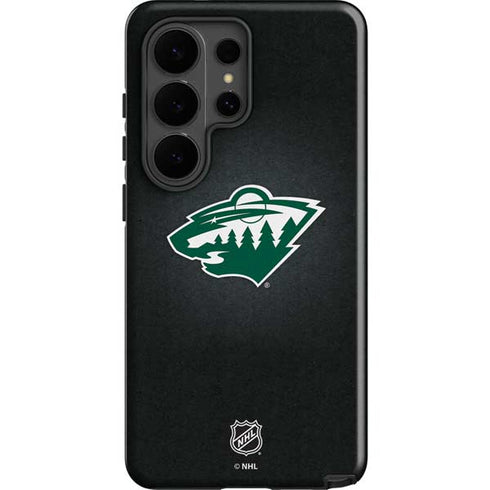 NHL Minnesota Wild Black Background Galaxy S26 Ultra Impact Case
