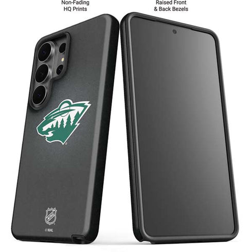 NHL Minnesota Wild Black Background Galaxy S26 Ultra Impact Case