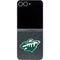 NHL Minnesota Wild Black Background Galaxy Z Flip6 Skin