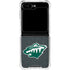 NHL Minnesota Wild Black Background Galaxy Z Flip6 Clear Case