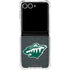 NHL Minnesota Wild Black Background Galaxy Z Flip7 Clear Case