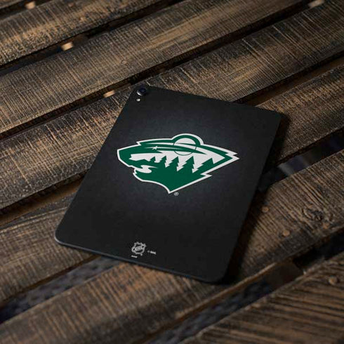 NHL Minnesota Wild Black Background Apple iPad Pro Skin