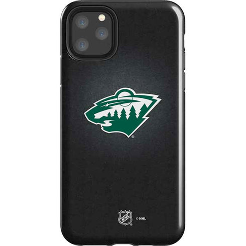 NHL Minnesota Wild Black Background iPhone Cases