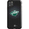 NHL Minnesota Wild Black Background iPhone Cases