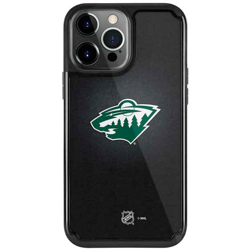 NHL Minnesota Wild Black Background iPhone Cases