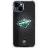 NHL Minnesota Wild Black Background iPhone 15 Clear Case