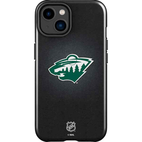 NHL Minnesota Wild Black Background iPhone 15 Impact Case