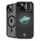 NHL Minnesota Wild Black Background iPhone 15 Kickstand Case