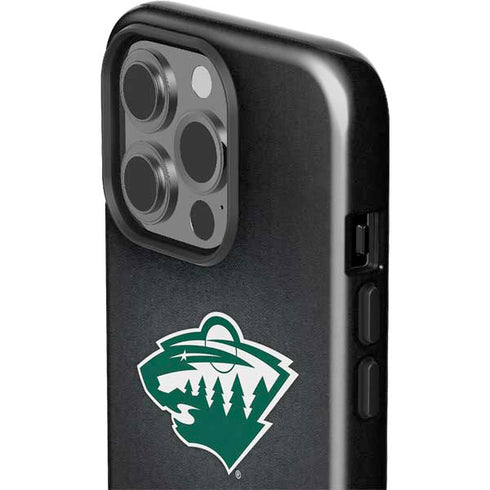 NHL Minnesota Wild Black Background iPhone 15 Pro Impact Case