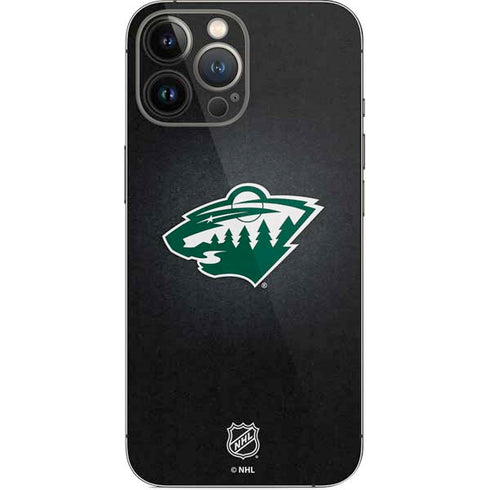 NHL Minnesota Wild Black Background iPhone 15 Pro Max Skin