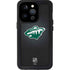 NHL Minnesota Wild Black Background iPhone 15 Pro Waterproof Case