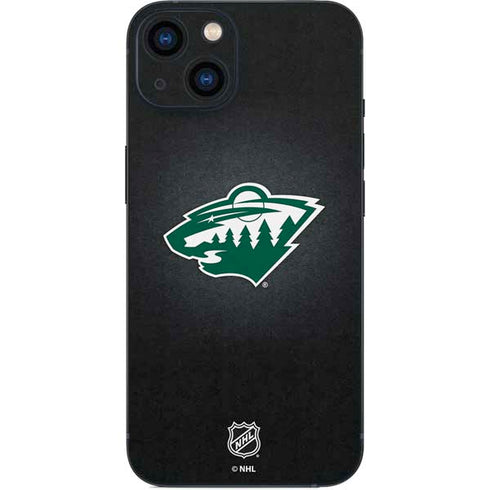 NHL Minnesota Wild Black Background iPhone 15 Skin