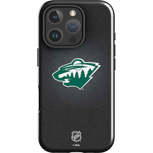 NHL Minnesota Wild Black Background iPhone 16 Pro Impact Case