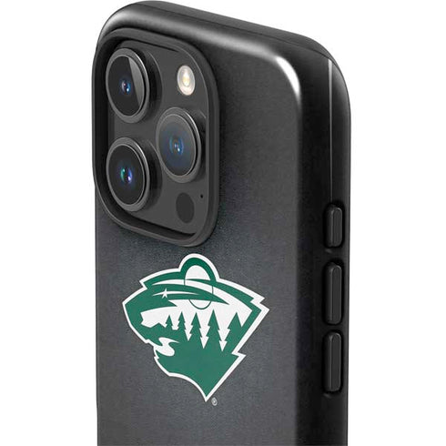 NHL Minnesota Wild Black Background iPhone 16 Pro Impact Case