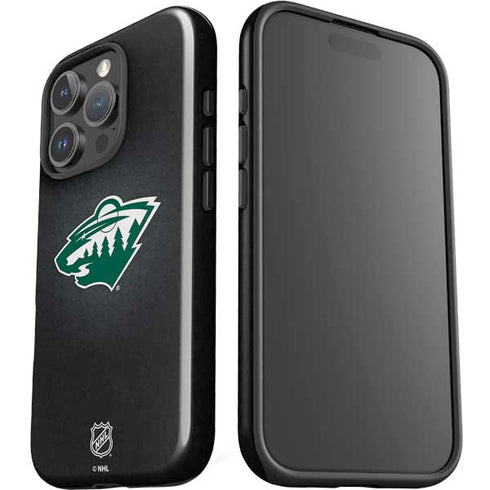 NHL Minnesota Wild Black Background iPhone 16 Pro Max Impact Case