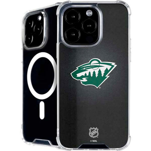 NHL Minnesota Wild Black Background iPhone 16 Pro Max MagSafe Case