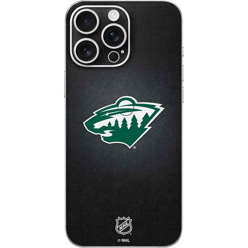 NHL Minnesota Wild Black Background iPhone 16 Pro Max Skin