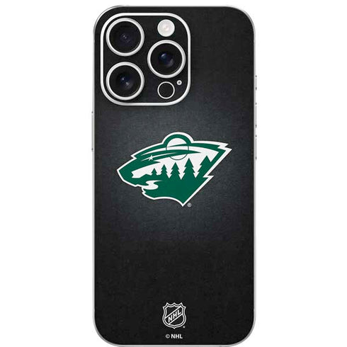 NHL Minnesota Wild Black Background iPhone 16 Pro Skin