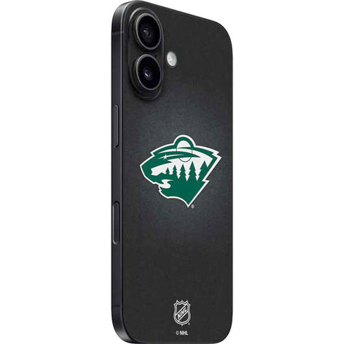 NHL Minnesota Wild Black Background iPhone 16 Skin