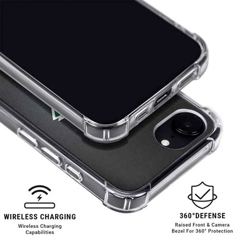 NHL Minnesota Wild Black Background iPhone 16e Clear Case
