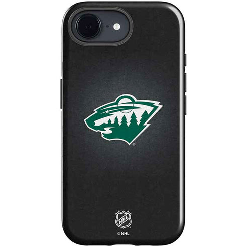NHL Minnesota Wild Black Background iPhone 16e Impact Case