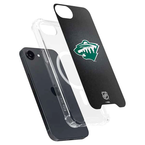 NHL Minnesota Wild Black Background iPhone 16e MagSafe Case
