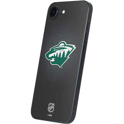 NHL Minnesota Wild Black Background iPhone 16e Skin