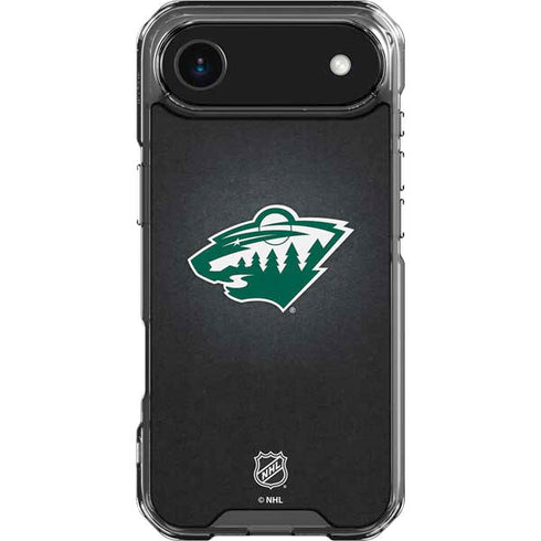 NHL Minnesota Wild Black Background iPhone 17 Air Clear Case