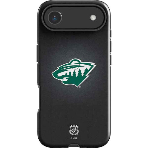 NHL Minnesota Wild Black Background iPhone 17 Air Impact Case